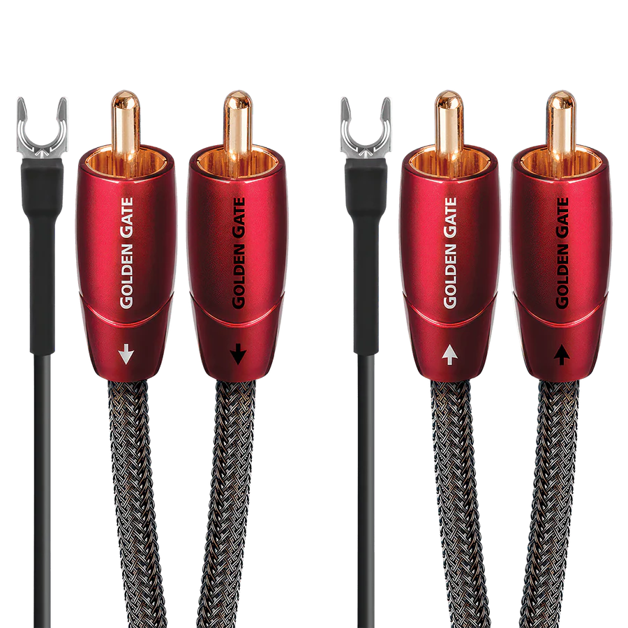 AudioQuest Golden Gate Turntable Cable + Ground Wire (1.5m)