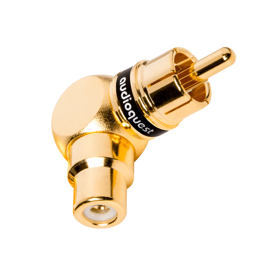 AudioQuest RCA 90˚ Adaptor - Female RCA > Right-Angle Male RCA