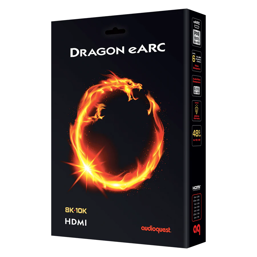 AudioQuest Dragon eARC Priority Ultra High Speed 48Gbps HDMI 2.1 Cable