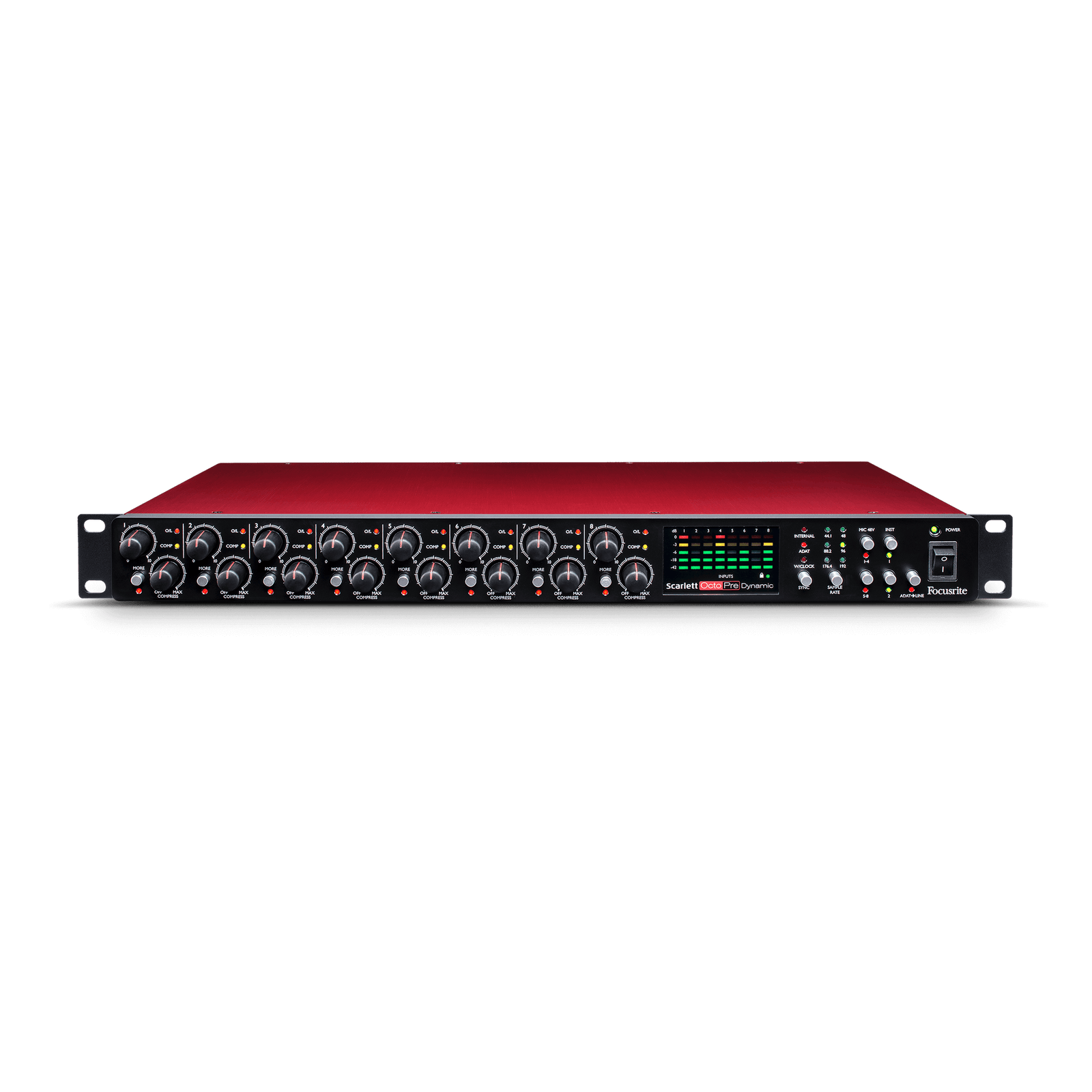 FOCUSRITE - SCARLETT OCTOPRE DYNAMIC MICROPHONE PREAMP - ADAT OUTPUT