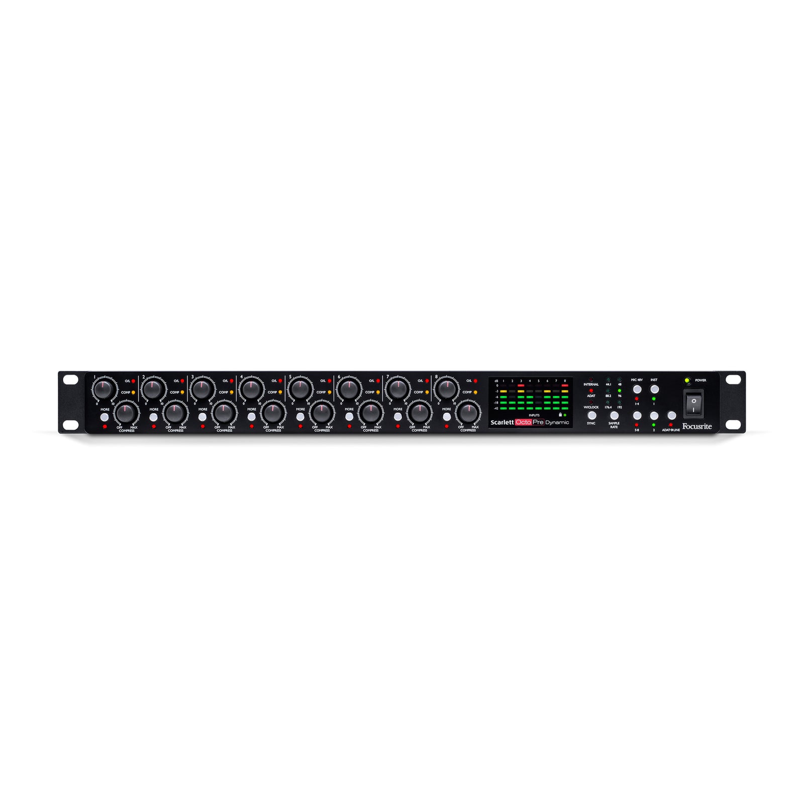 FOCUSRITE - SCARLETT OCTOPRE DYNAMIC MICROPHONE PREAMP - ADAT OUTPUT