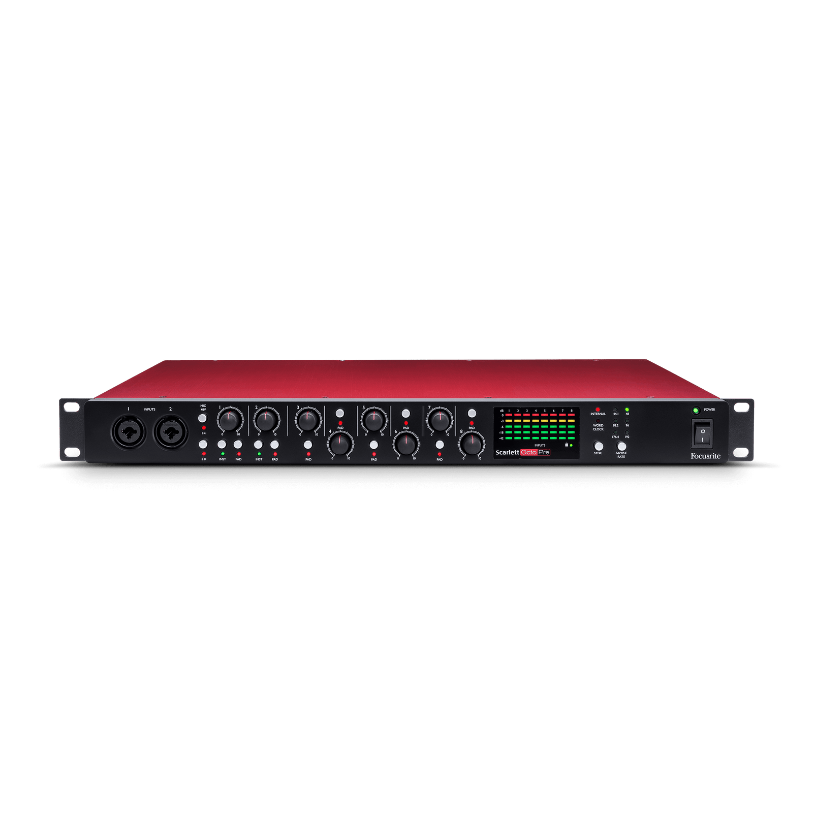 FOCUSRITE - SCARLETT OCTOPRE MICROPHONE PREAMP - ADAT OUTPUT