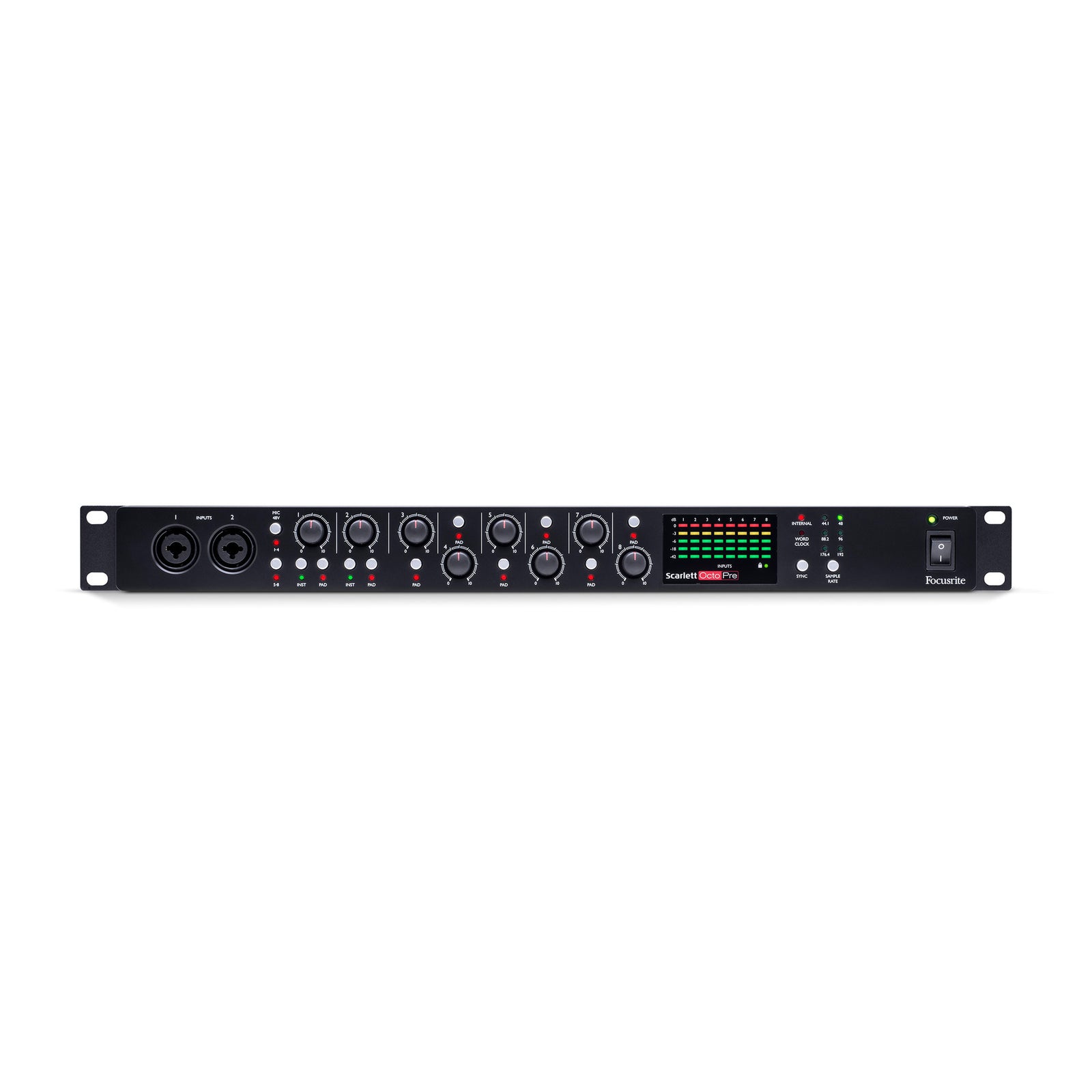FOCUSRITE - SCARLETT OCTOPRE MICROPHONE PREAMP - ADAT OUTPUT
