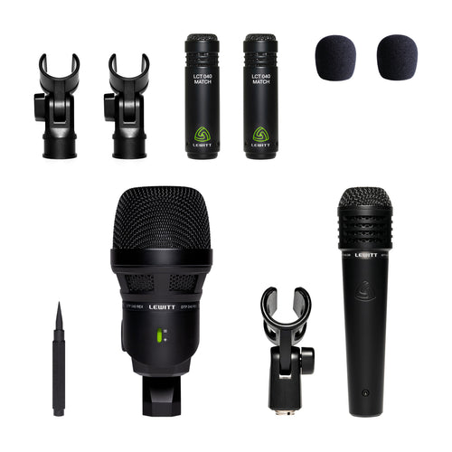 product photo of lewitt 4-piece drum microphone kit
