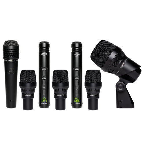 product photo of lewitt 7-piece drum microphone kit