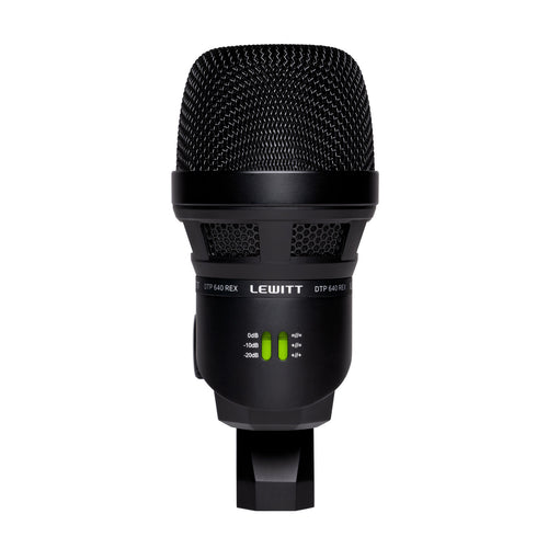 product photo of lewitt dtp 640 rex kick drum microphone, front view