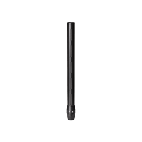 close-up of lewitt s10 condenser gooseneck capsule with 10mm diaphragm, front view