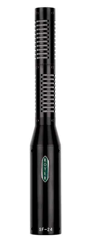product photo of royer sf-24 stereo active ribbon microphone, front view