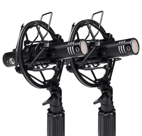 Warm Audio WA-84-C-B-ST Small-Diaphragm Condenser Microphone (Stereo Pair Black)