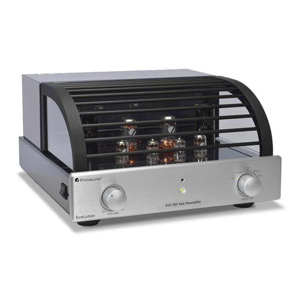 PRIMALUNA EVO 200 TUBE PREAMPLIFIER - Discover the high quality music at a very best price at Vinyl Sound. Check out the Integrated Amplifiers: PrimaLuna EVO 300, Primaluna evo 100, Primaluna evo 200, The Power Amplifiers: Primaluna evo 400, PrimaLuna Evo 30, Primaluna evo 100, The Preamplifiers: Primaluna evo 100, Primaluna evo 300, Tube-Hybrid Integrated, the PrimaLuna transformers...