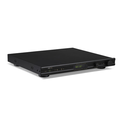 Parasound NewClassic 200 Pre Stereo Preamplifier & DAC - With a great sound into stunning packages, find all Parasound model Halo P 6 - Model Halo JC 5 - A51 - A52+ - JC 2 BP - Zpre3, A 21+ Stereo Power Amplifier, Amplifier, Mono Power Amplifier, Phono Preamplifier, Integrated Amplifier & DAC, Speaker Amplifier and more available at Vinyl Sound. We have mastered the art of assembling audio systems capable of reproducing music so perfectly, providing you with emotional experiences and satisfaction