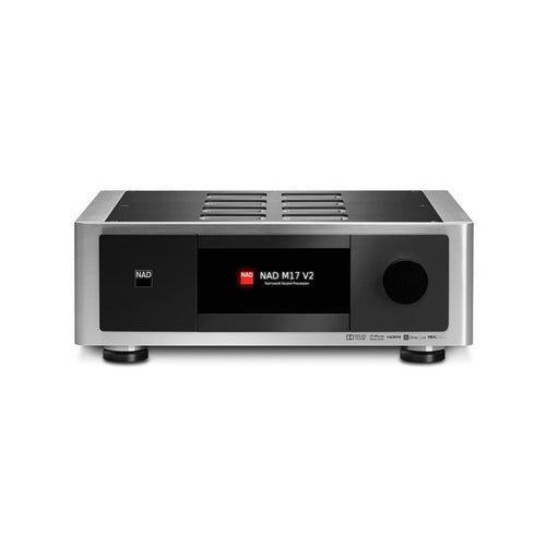 NAD M17 V2i SURROUND SOUND PREAMP PROCESSOR - Best price on all NAD Electronics High Performance Hi-Fi and Home Theatre at Vinyl Sound, music and hi-fi apps including AV receivers, Music Streamers, Turntables, Amplifiers models C 399 - C 700 - M10 V2 - C 316BEE V2 - C 368 - D 3045..., NAD Electronics Audio/Video components for Home Theatre products, Integrated Amplifiers C 700 NEW BluOS Streaming Amplifiers, NAD Electronics Masters Series…