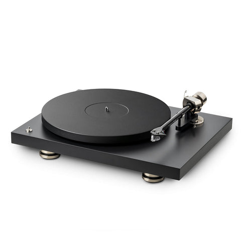 ACOUSTIC SOLID - SOLID WOOD BLACK HIGH GLOSS TURNTABLE