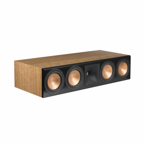 Klipsch RC-64 III Center Channel Speaker with 1.75” titanium tweeter, Tractrix horn, and four 6.5” Cerametallic woofers in a premium wood veneer cabinet.