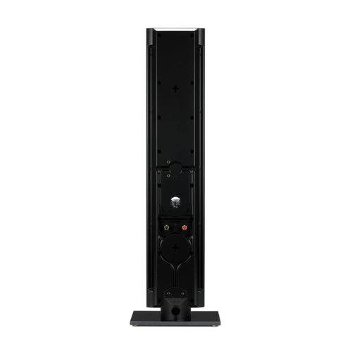 Front view of Klipsch RP-640D showcasing its slim design and magnetic wrap-around grille.