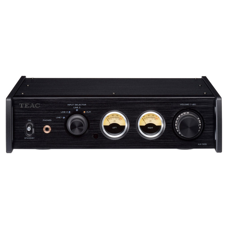 The TEAC AX-505 INTEGRATED AMPLIFIER is based around a high-performance, energy-efficient Hypex Ncore power amplifier module which delivers 130W+ 130W of output power from a small unit... Get the best price on all TEAC products: TEAC AX-505 - TEAC UD-505-X - TEAC Turntable - TEAC Amplifier - TEAC Headphone Amplifier - TEAC Integrated Amplifier- TEAC Network Audio Player - TEAC Power Amplifier - TEAC CD Player - TEAC Cassette Deck - PD301X - NT505X - UD505X - UD701N...
