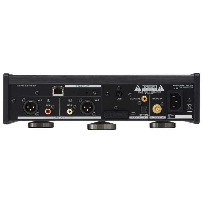 The TEAC NT-505-X is a class-leading dual monaural USB DAC with versatile network playback capabilities... Get the best price on all TEAC products: TEAC NT-505-X - TEAC UD-505-X - TEAC Turntable - TEAC Amplifier - TEAC Headphone Amplifier - TEAC Integrated Amplifier- TEAC Network Audio Player - TEAC Power Amplifier - TEAC CD Player - TEAC Cassette Deck - PD301X - UD701N...