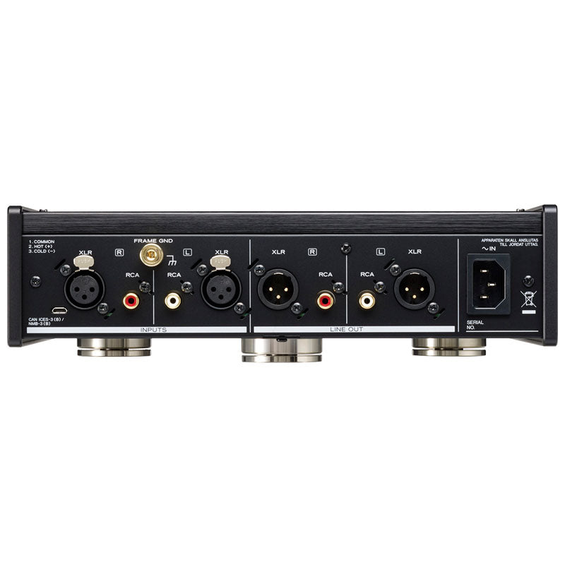 The PE-505 Phono Amplifier employs a fully-balanced circuit design throughout all stages that amplifies, equalizes, and maintains signal purity of even the most extremely faint audio signals picked up by a cartridge... Get the best price on all TEAC products: TEAC PE-505 - TEAC UD-505-X - TEAC Turntable - TEAC Amplifier - TEAC Headphone Amplifier - TEAC Integrated Amplifier- TEAC Network Audio Player - TEAC Power Amplifier - TEAC CD Player - TEAC Cassette Deck - PD301X - NT505X - UD505X - UD701N...