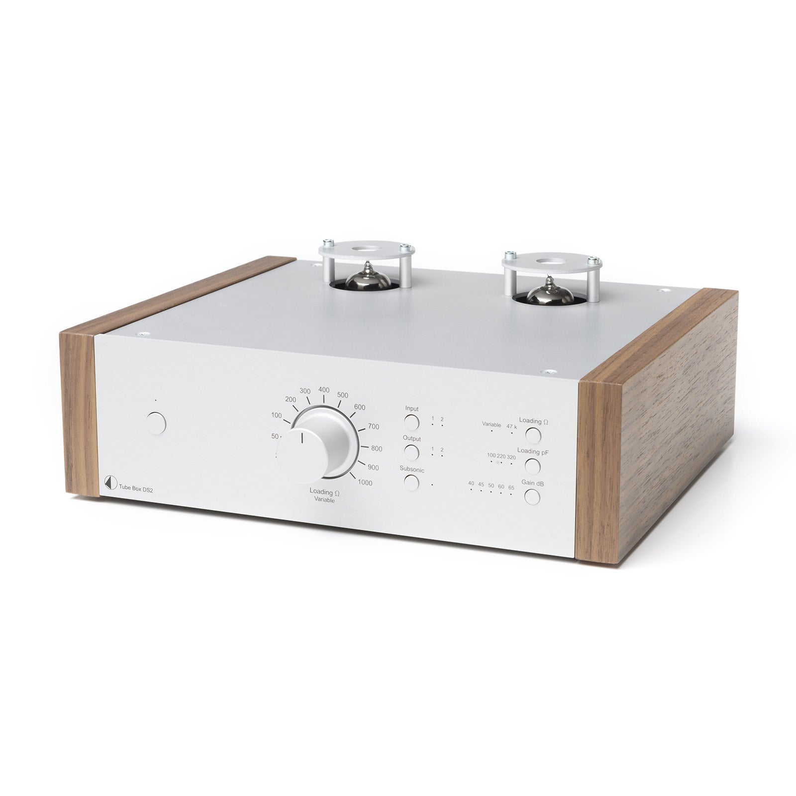PRO-JECT TUBE BOX DS2 SILVER WALNUT UNI - Vinyl Sound - Pro-ject Audio at Vinyl Sound. Available at the best price: Pro-ject Turntables X1 - X8 - X2 – Pro-ject 6 PerspeX SB - RPM 1 Carbon - RPM 10 Carbon – Xtension 12 Evolution... Pro-ject HiFi Electronics Phono Preamplifier · Vinyl Recording · Pro-ject Preamplifier – Pro-ject Phono Box...