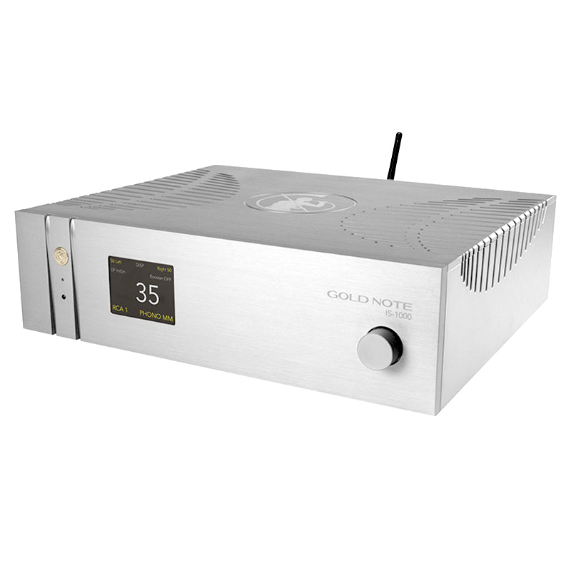 GOLD NOTE - IS-1000 SUPER INTEGRATED AMPLIFIER - Get a Great Deal on all Gold Note Turntables, Tonearms, Cartridges, Phono Stages, CD Player, Streaming DAC, Preamplifier, Integrated Amplifier, Amplifier, Speakers, Bookshelf Speakers, Floor Standing Speakers, Power Supply...