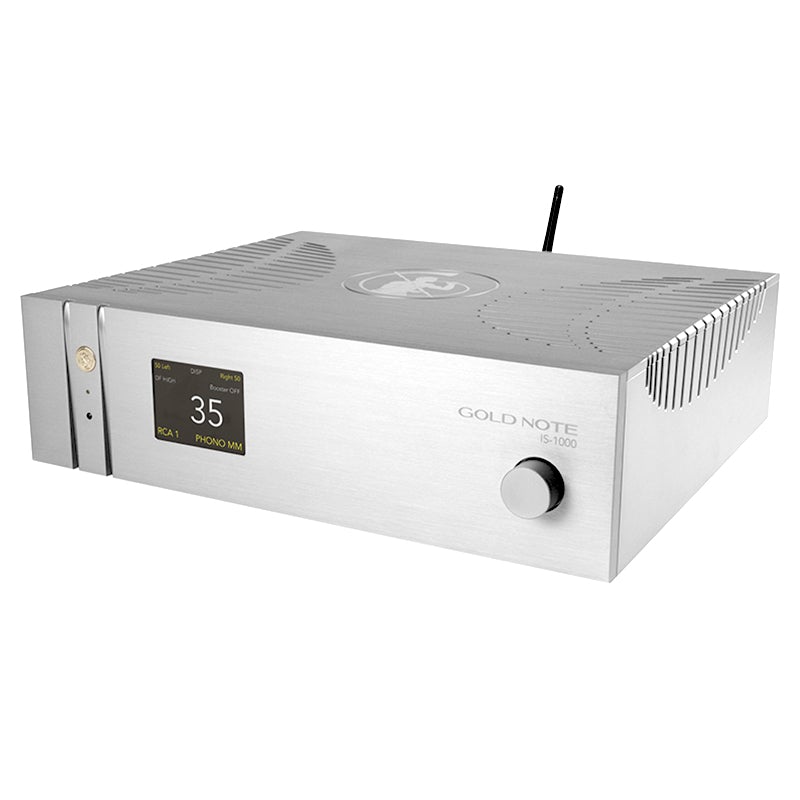 GOLD NOTE - IS-1000 DELUXE SUPER INTEGRATED AMPLIFIER - Get a Great Deal on all Gold Note Turntables, Tonearms, Cartridges, Phono Stages, CD Player, Streaming DAC, Preamplifier, Integrated Amplifier, Amplifier, Speakers, Bookshelf Speakers, Floor Standing Speakers, Power Supply...