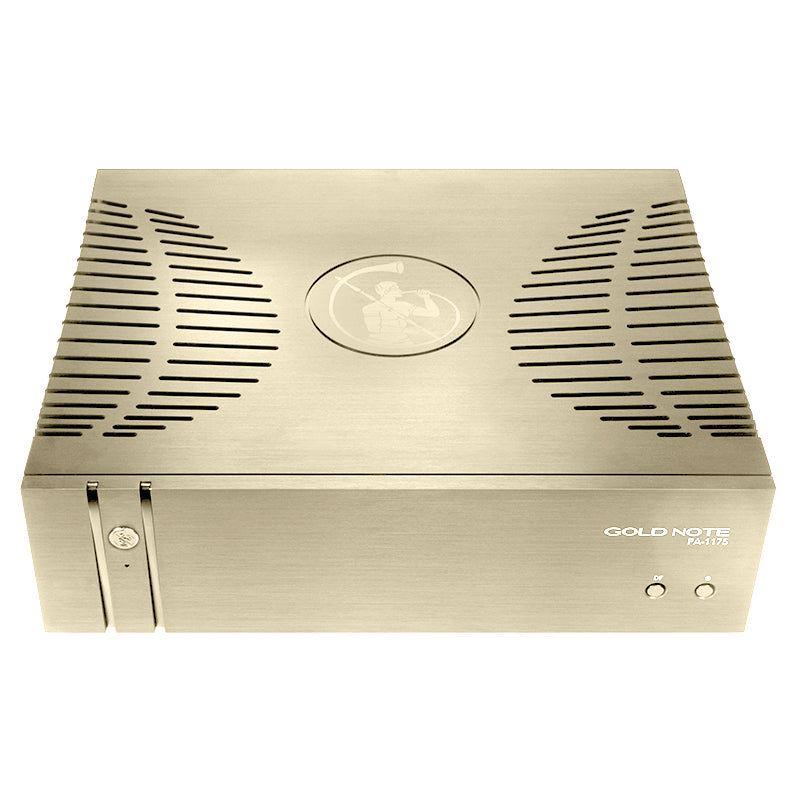 GOLD NOTE - PA-1175 MkII POWER AMPLIFIER - Get a Great Deal on all Gold Note Turntables, Tonearms, Cartridges, Phono Stages, CD Player, Streaming DAC, Preamplifier, Integrated Amplifier, Amplifier, Speakers, Bookshelf Speakers, Floor Standing Speakers, Power Supply...