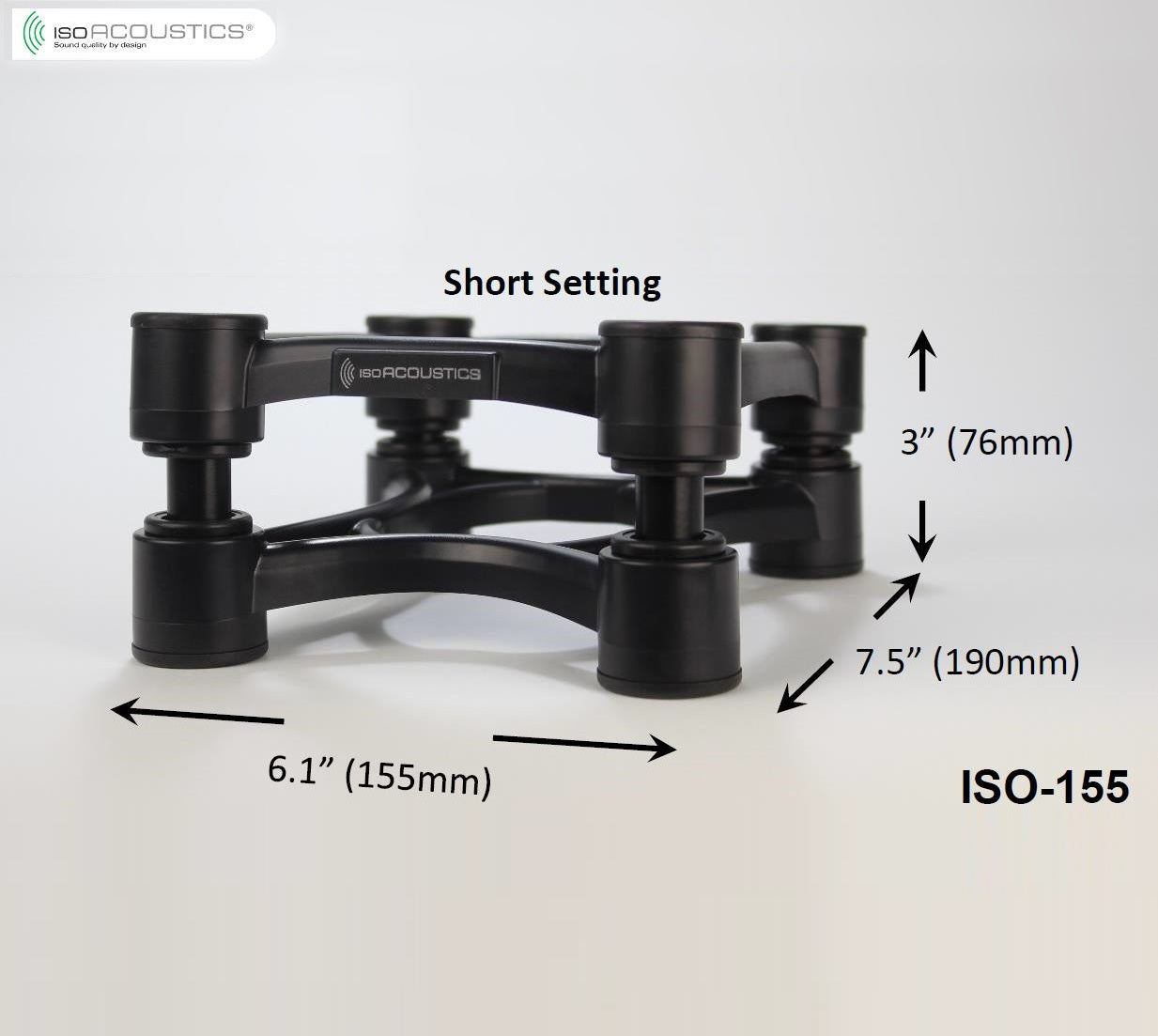 ISOACOUSTICS ISO-155 STANDS (PACK OF 2)