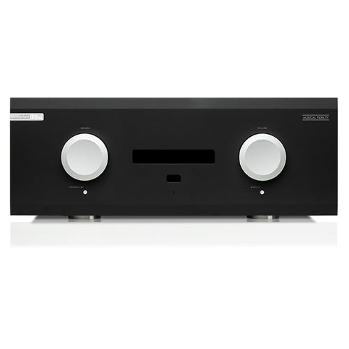 MUSICAL FIDELITY M8XI - INTEGRATED AMPLIFIER - Musical Fidelity produces high-end audio equipment from Phono Stage, DAC, Streamer, Headphone Amplifier, Integrated Amplifier, CD Player, Preamp, Musical Fidelity V90, Musical Fidelity MX, M6 Series, M8 Series, M3 Series to Power amplifier range offers high power for a fully committed performance available at Vinyl Sound.