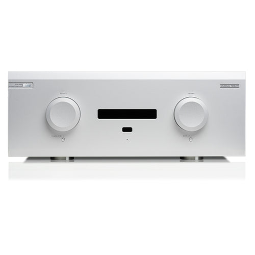 MUSICAL FIDELITY M8XI - INTEGRATED AMPLIFIER - Musical Fidelity produces high-end audio equipment from Phono Stage, DAC, Streamer, Headphone Amplifier, Integrated Amplifier, CD Player, Preamp, Musical Fidelity V90, Musical Fidelity MX, M6 Series, M8 Series, M3 Series to Power amplifier range offers high power for a fully committed performance available at Vinyl Sound.