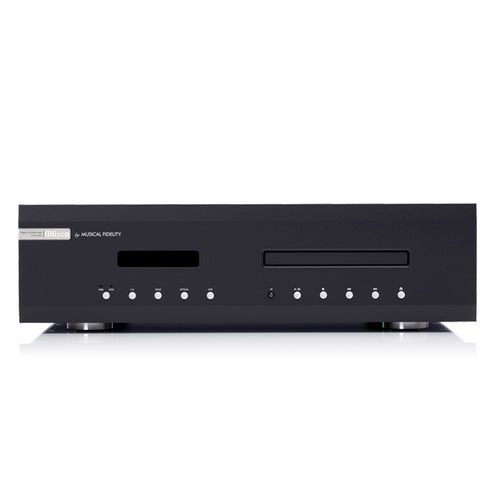 MUSICAL FIDELITY M6SCD - CD PLAYER - Musical Fidelity produces high-end audio equipment from Phono Stage, DAC, Streamer, Headphone Amplifier, Integrated Amplifier, CD Player, Preamp, Musical Fidelity V90, Musical Fidelity MX, M6 Series, M8 Series, M3 Series to Power amplifier range offers high power for a fully committed performance available at Vinyl Sound.