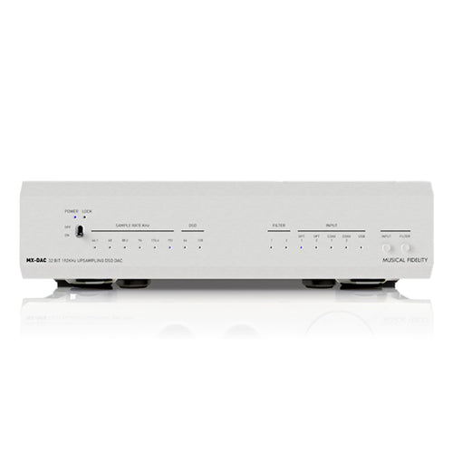MUSICAL FIDELITY MX-DAC - DAC - Musical Fidelity produces high-end audio equipment from Phono Stage, DAC, Streamer, Headphone Amplifier, Integrated Amplifier, CD Player, Preamp, Musical Fidelity V90, Musical Fidelity MX, M6 Series, M8 Series, M3 Series to Power amplifier range offers high power for a fully committed performance available at Vinyl Sound.