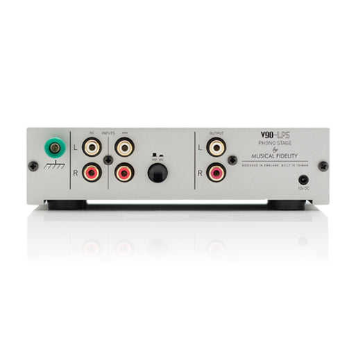 MUSICAL FIDELITY V90-LPS - PHONO STAGE - Musical Fidelity produces high-end audio equipment from Phono Stage, DAC, Streamer, Headphone Amplifier, Integrated Amplifier, CD Player, Preamp, Musical Fidelity V90, Musical Fidelity MX, M6 Series, M8 Series, M3 Series to Power amplifier range offers high power for a fully committed performance available at Vinyl Sound.