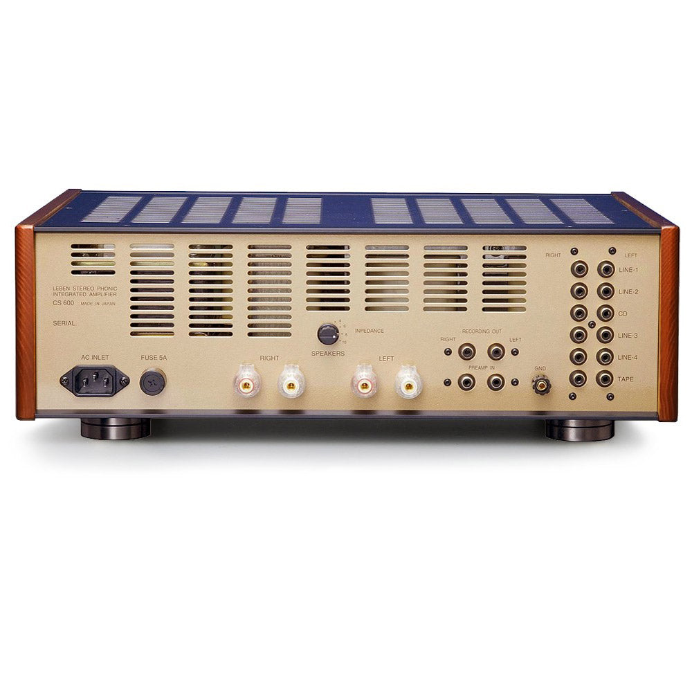 LEBEN CS-600X INTEGRATED AMPLIFIER - Best Price on all Leben Amplifiers at Vinyl sound. Leben Hi-Fi Stereo Company is a Japanese manufacturer of tube amplification. All the Leben products are available Online at vinylsound.ca and at the Store. Leben RS-30EQ Phono Preamplifier, Leben CS-300XS - EL84 Tubes Integrated Amplifier, Leben CS-300XS - EL84 Tubes Integrated Amplifier, Leben CS-300F, Leben RS-28CX, Leben CS-600X, Leben CS-1000P...