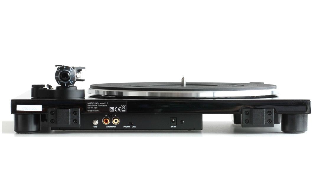The music hall mmf-1.3 turntable sets a new benchmark for affordable audiophile turntables. With a built-in phono preamplifier and a quality, pre-mounted cartridge, the mmf-1.3 is everything you need to start listening to vinyl right out of the box!Focus on components Our new entry-level turntable provides a feature set that is unrivaled at its price.
