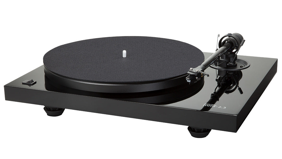 THE MUSIC HALL MMF-2.3 TURNTABLE IS A 2-SPEED BELT DRIVEN AUDIOPHILE TURNTABLE AT A BUDGET PRICE.focus on componentsConstructed using high quality components, the mmf-2.3 has been simplified to focus on the critical components: bearing, motor, and tonearm.the complete packageThe mmf-2.3 comes complete with a tonearm and music hall spirit cartridge precision mounted.