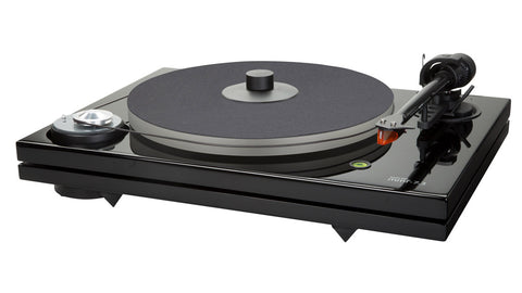 ACOUSTIC SOLID - SOLID CLASSIC WOOD BLACK MATT EXTENDED TURNTABLE