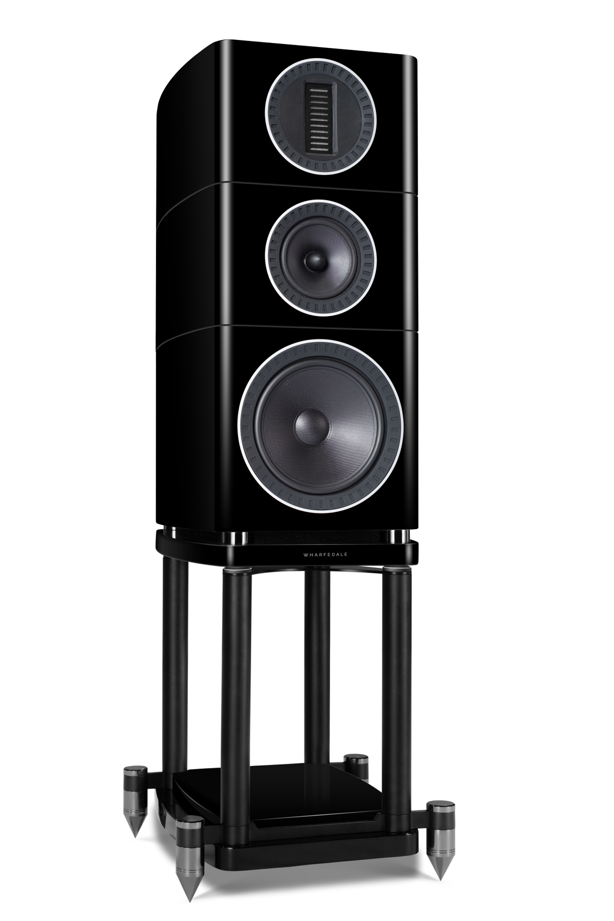 This elegant speaker stand is custom-designed to place a Wharfedale Elysian 2 speaker at the ideal listening height. Outrigger feet with carpet spikes provide added stability to help your speaker sound its best.