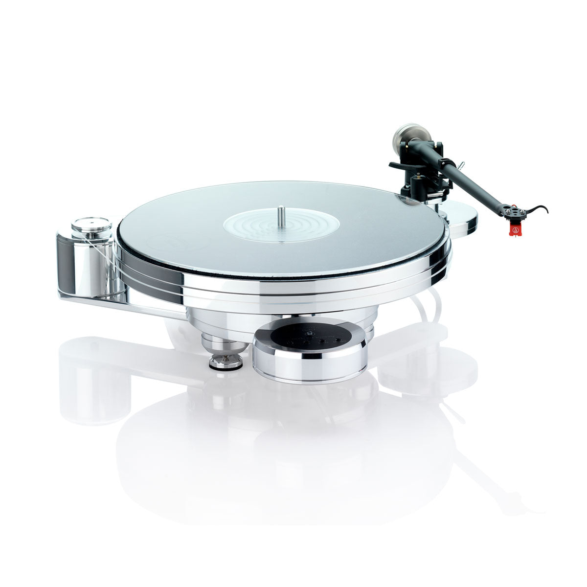 ACOUSTIC SOLID - SOLID 110 METAL POLISHED TURNTABLE - Experience a listening pleasure in perfection with the High-quality technology and acoustics with Acoustic Solid. Best price at Vinyl Sound for all Acoustic Solid Turntables, Cartridges, tonearms and Phono Amplifiers: Acoustic Solid - Solid Brake - Acoustic Solid - Solid Machine – Acoustic Solid - Solid Edition – Acoustic Solid - Solid Royal – Acoustic Solid - Solid Stand