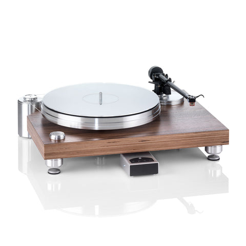 ACOUSTIC SOLID - SOLID WOOD BLACK HIGH GLOSS TURNTABLE