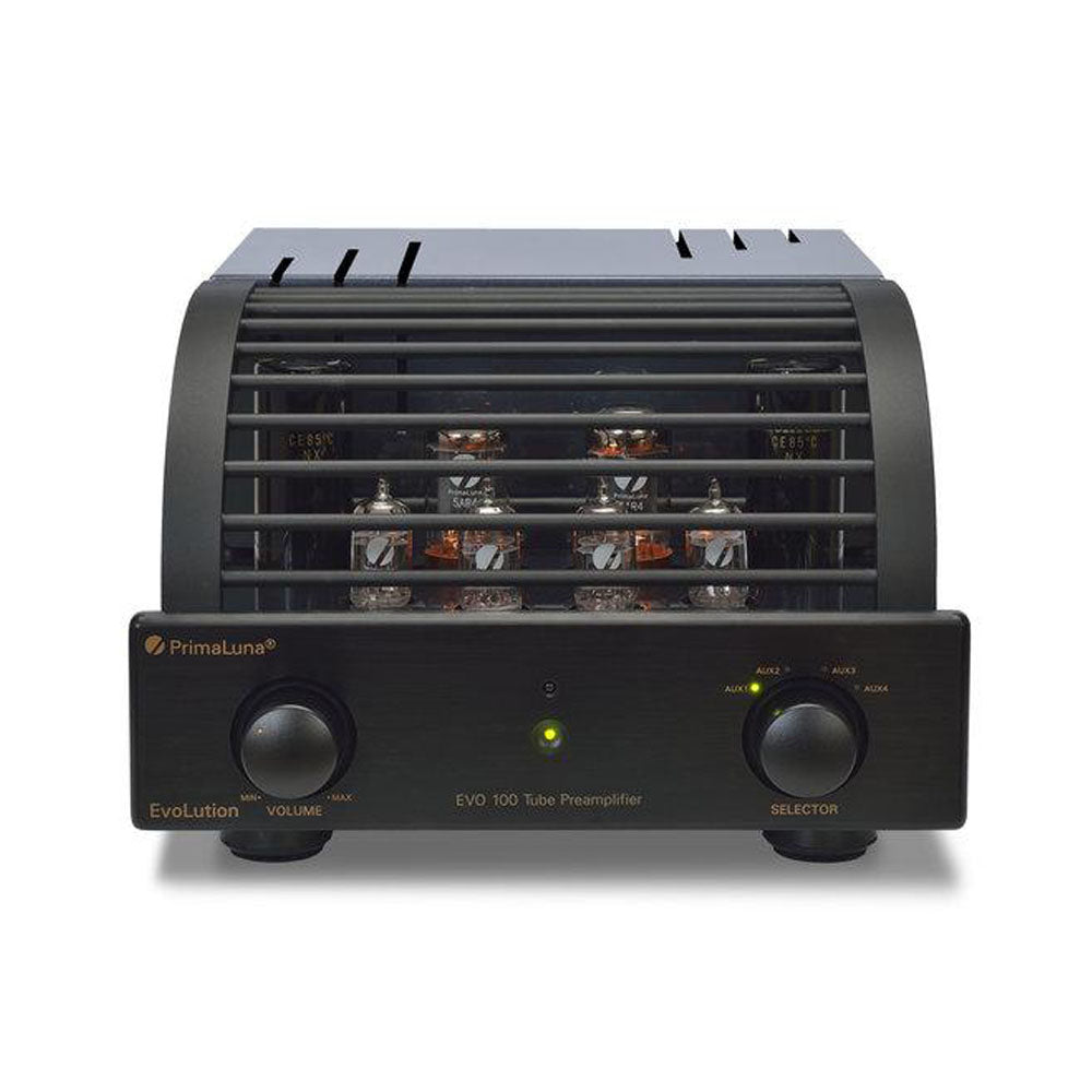 PRIMALUNA EVO 100 TUBE PREAMPLIFIER - Discover the high quality music at a very best price at Vinyl Sound. Check out the Integrated Amplifiers: PrimaLuna EVO 300, Primaluna evo 100, Primaluna evo 200, The Power Amplifiers: Primaluna evo 400, PrimaLuna Evo 30, Primaluna evo 100, The Preamplifiers: Primaluna evo 100, Primaluna evo 300, Tube-Hybrid Integrated, the PrimaLuna transformers...