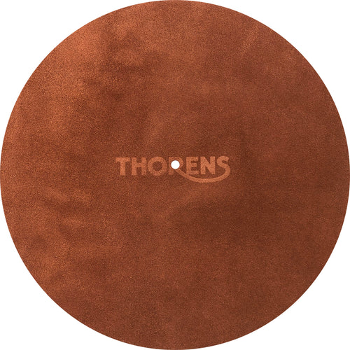 Thorens Platter Mat Leather, Brown