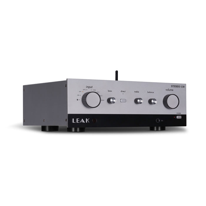 LEAK STEREO 130 INTEGRATED AMPLIFIER SILVER- Level up your music experience with LEAK Audio. Get all the best Deal for an high performance and high-fidelity integrated amplifier, for CD Transport.