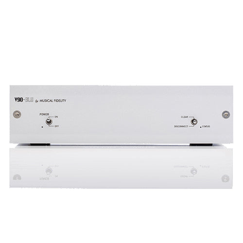 MUSICAL FIDELITY V90-BLU5 - STREAMING MUSIC SYSTEM - Musical Fidelity produces high-end audio equipment from Phono Stage, DAC, Streamer, Headphone Amplifier, Integrated Amplifier, CD Player, Preamp, Musical Fidelity V90, Musical Fidelity MX, M6 Series, M8 Series, M3 Series to Power amplifier range offers high power for a fully committed performance available at Vinyl Sound.