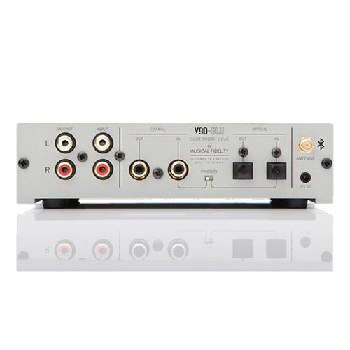 MUSICAL FIDELITY V90-BLU5 - STREAMING MUSIC SYSTEM - Musical Fidelity produces high-end audio equipment from Phono Stage, DAC, Streamer, Headphone Amplifier, Integrated Amplifier, CD Player, Preamp, Musical Fidelity V90, Musical Fidelity MX, M6 Series, M8 Series, M3 Series to Power amplifier range offers high power for a fully committed performance available at Vinyl Sound.