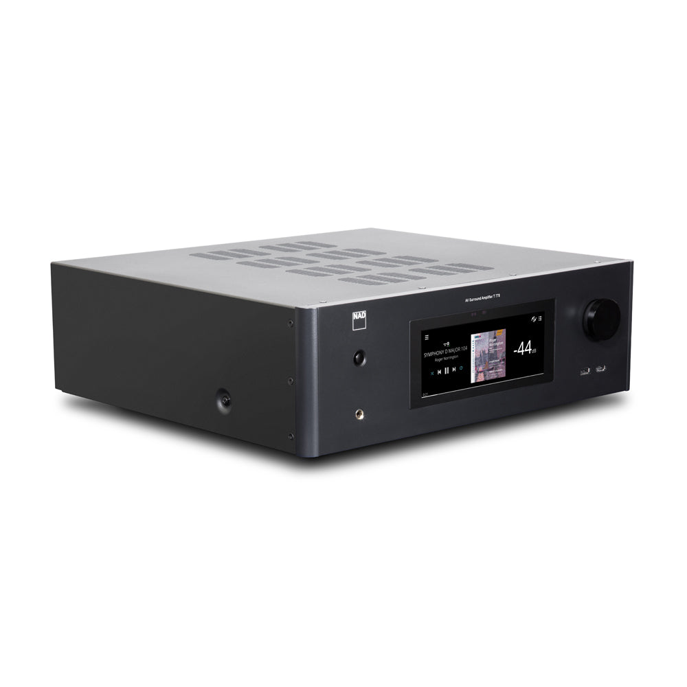 NAD T 778 AV RECEIVER | Best price on all NAD Electronics High Performance Hi-Fi and Home Theatre at Vinyl Sound, music and hi-fi apps including AV receivers, Music Streamers, Amplifiers models C 399 - C 700 - M10 V2 - C 316BEE V2 - C 368 - D 3045..., NAD Electronics Audio/Video components for Home Theatre products, Integrated Amplifiers C 700 NEW BluOS Streaming Amplifiers, NAD Electronics Masters Series…