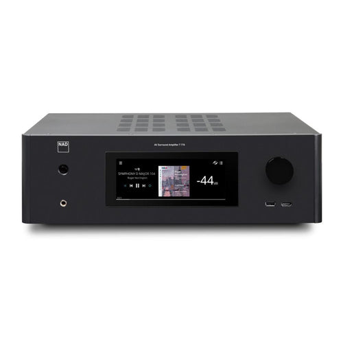NAD T 778 AV RECEIVER | Best price on all NAD Electronics High Performance Hi-Fi and Home Theatre at Vinyl Sound, music and hi-fi apps including AV receivers, Music Streamers, Amplifiers models C 399 - C 700 - M10 V2 - C 316BEE V2 - C 368 - D 3045..., NAD Electronics Audio/Video components for Home Theatre products, Integrated Amplifiers C 700 NEW BluOS Streaming Amplifiers, NAD Electronics Masters Series…